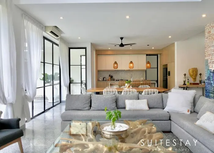 ヴィラ Stylish 4bed Luxury With Private Pool Access チャングー